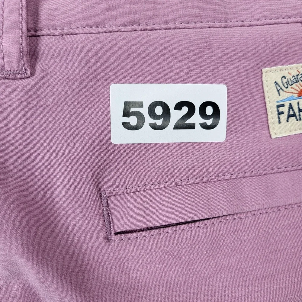Faherty All‎ Day Shorts Mens 38 Pink Chino Stretch Microfiber 7 Inseam Casual